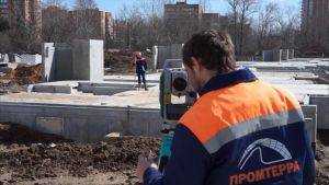 Выносе осей здания в натуру